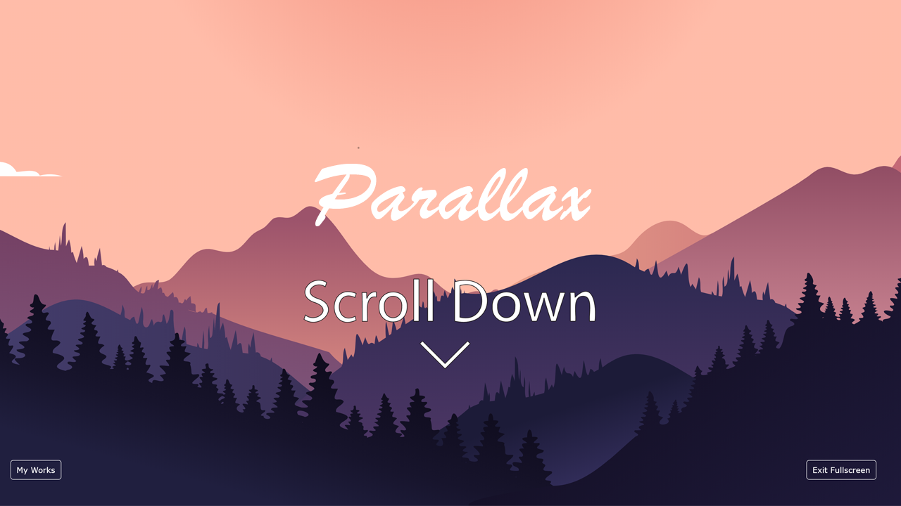 Parallax Scroll Down Animation Using JS